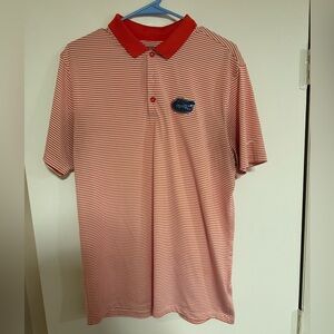 Florida Gators Orange Stripe Nike Dri Fit Polo